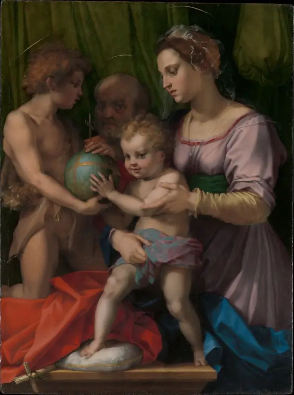 The Holy Family with the Young Saint John the Baptist- Andrea del Sarto (1528)