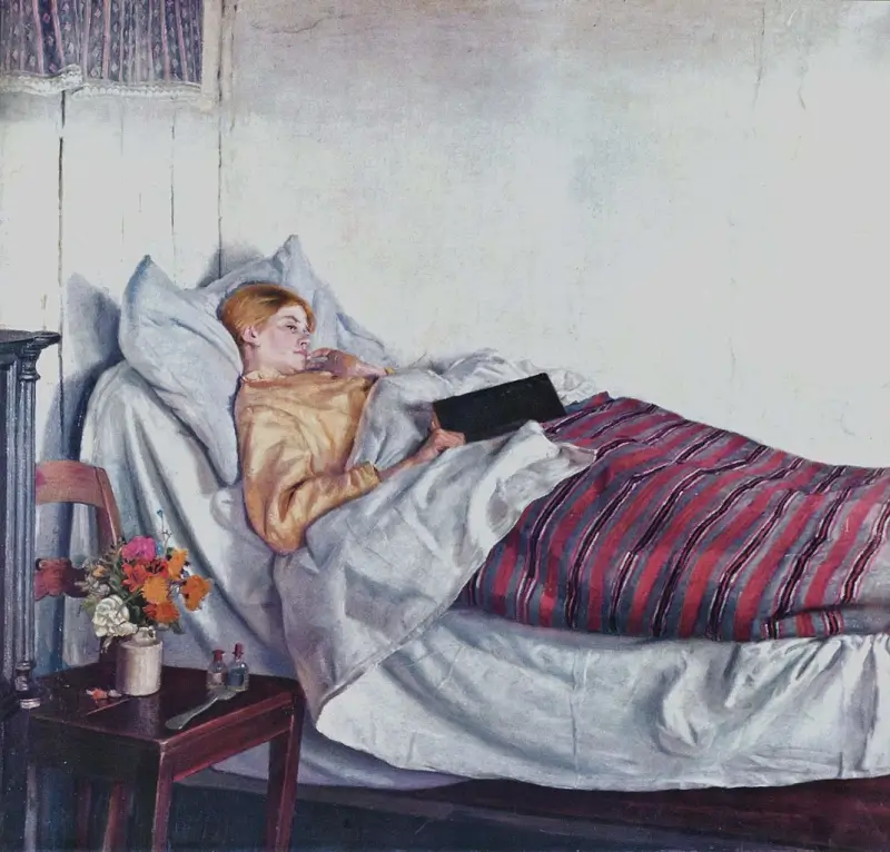 The Sick Girl - Michael Peter Ancher