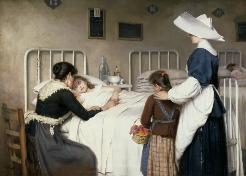 Mother's Visit to the Hospital - Enrique Paternina García Cid