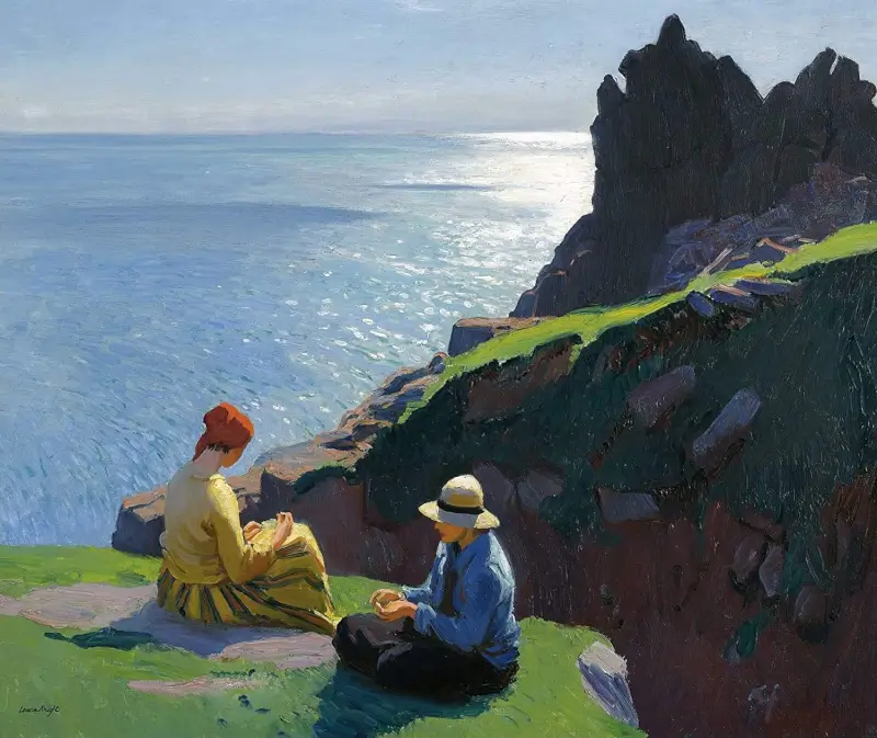 On the Cliffs - Dame Laura Knight