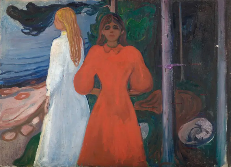 Red and White - Edvard Munch