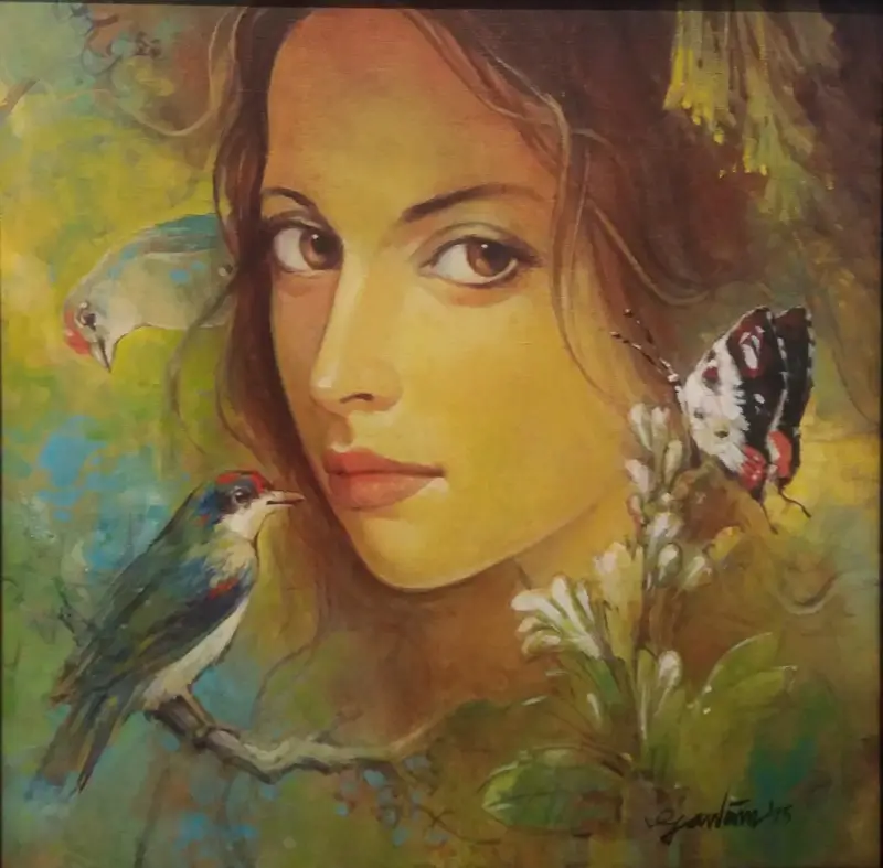 Beauty with Birds - Gautam Sarkar