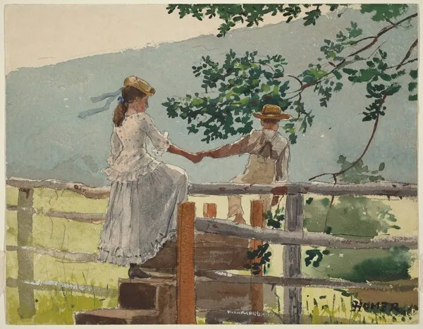 Winslow Homer – On the Stile