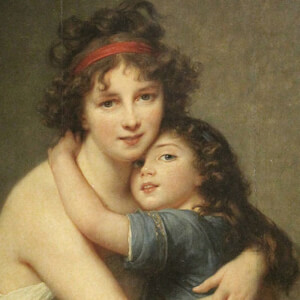 Self-portrait with Her Daughter - Elisabeth Vigee Le Brun