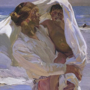 Just Out of the Sea - Joaquin Sorolla 