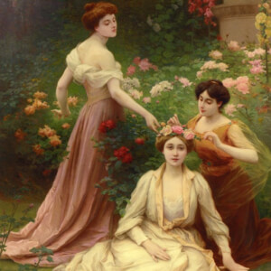 Jules Scalbert - The crown of roses (1851)