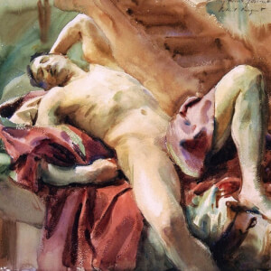 Man Lying Between Red Rob - Singer Sargent